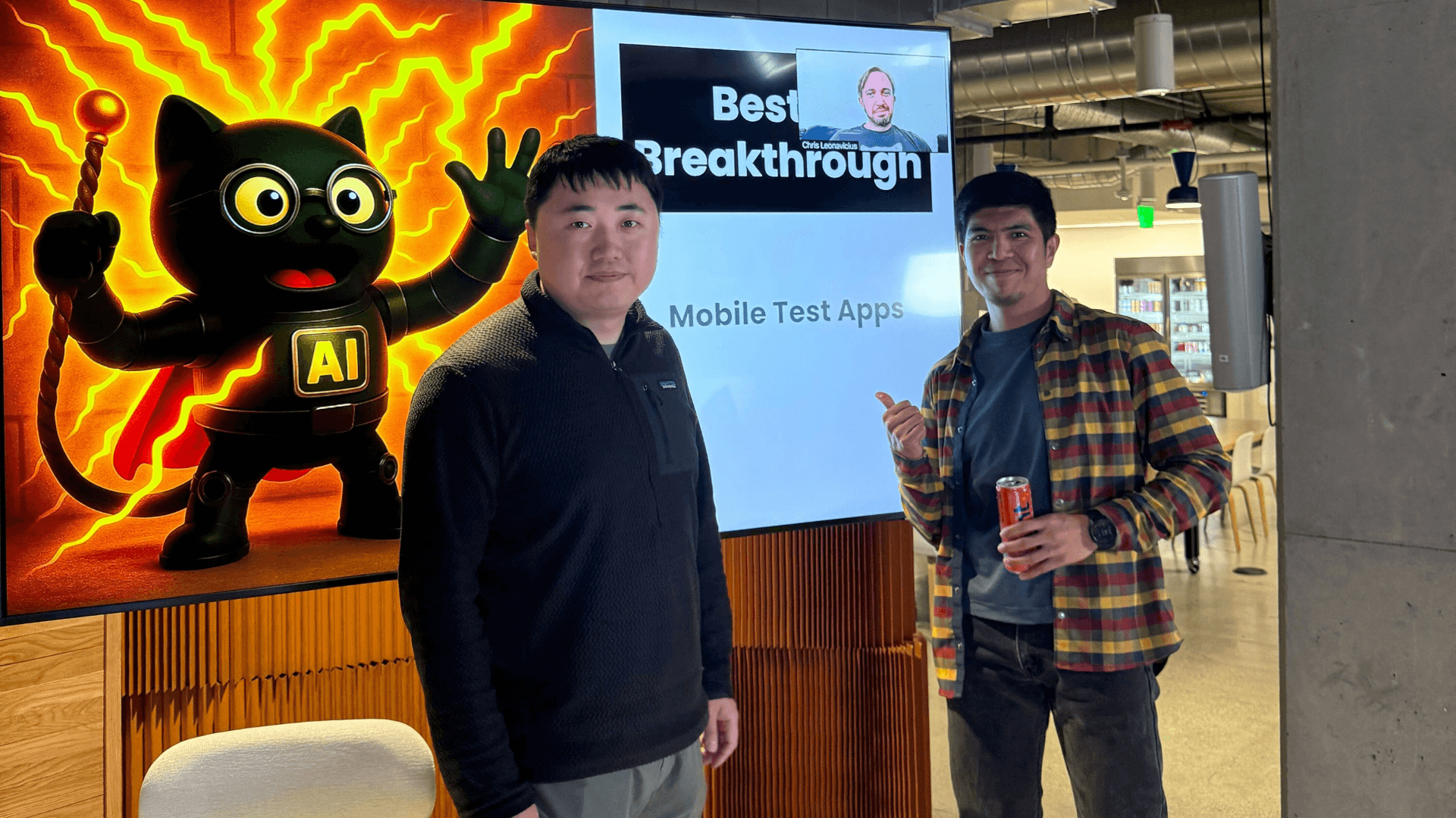 Ampliteers receive the award for Best AI Breakthrough at the end of AI Week