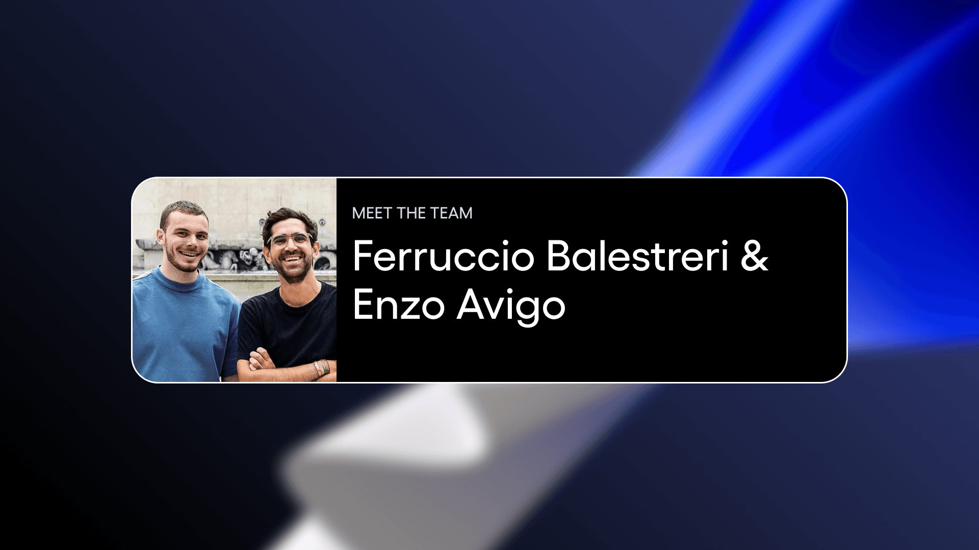 Ferruccio Balestreri and Enzo Avigo smile together in front of a fountain