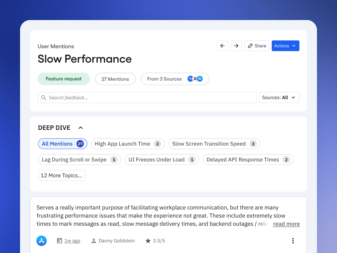 Reproducción de sesión de AI Feedback