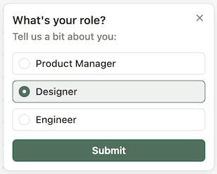 A selection option where the primary color is a dark green and the accent color is a complementary, lighter green.